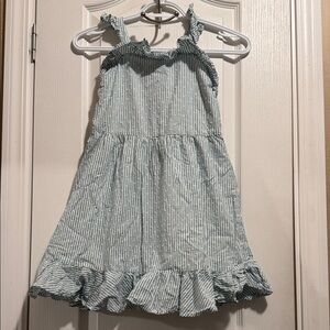 Janie and Jack Blue and White Striped Dress